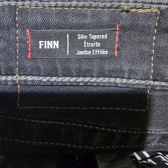 True Religion FINN FRAYED SKINNY MENS JEAN Black zippers size 28 - Picture 10 of 15